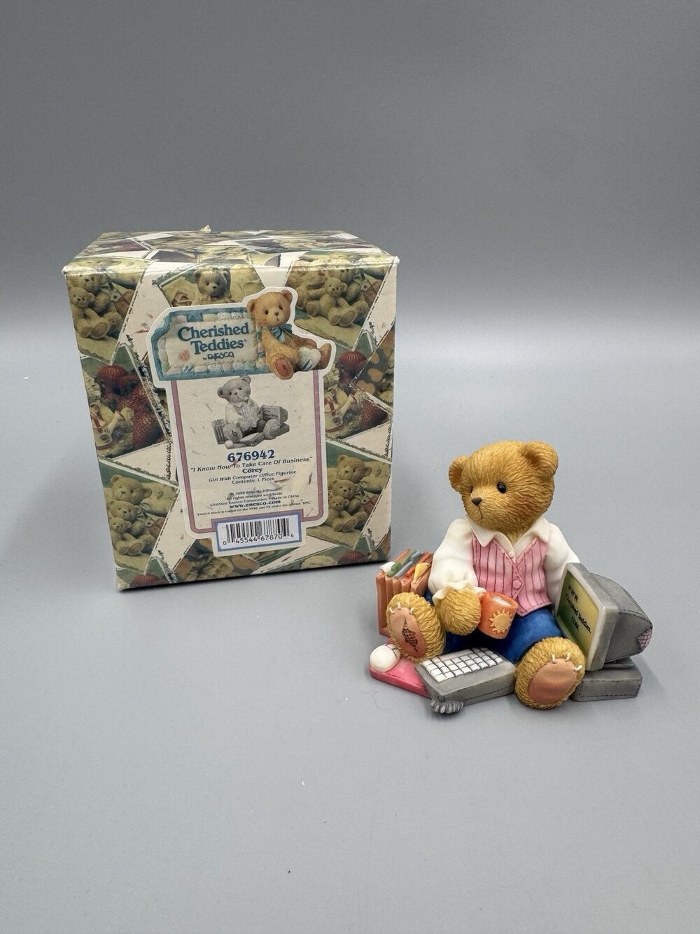 1999 CHERISHED TEDDIES Corey I Know How To Take Care Of Business 676942 Enesco